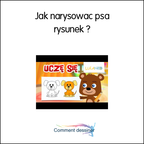 Jak narysować psa rysunek